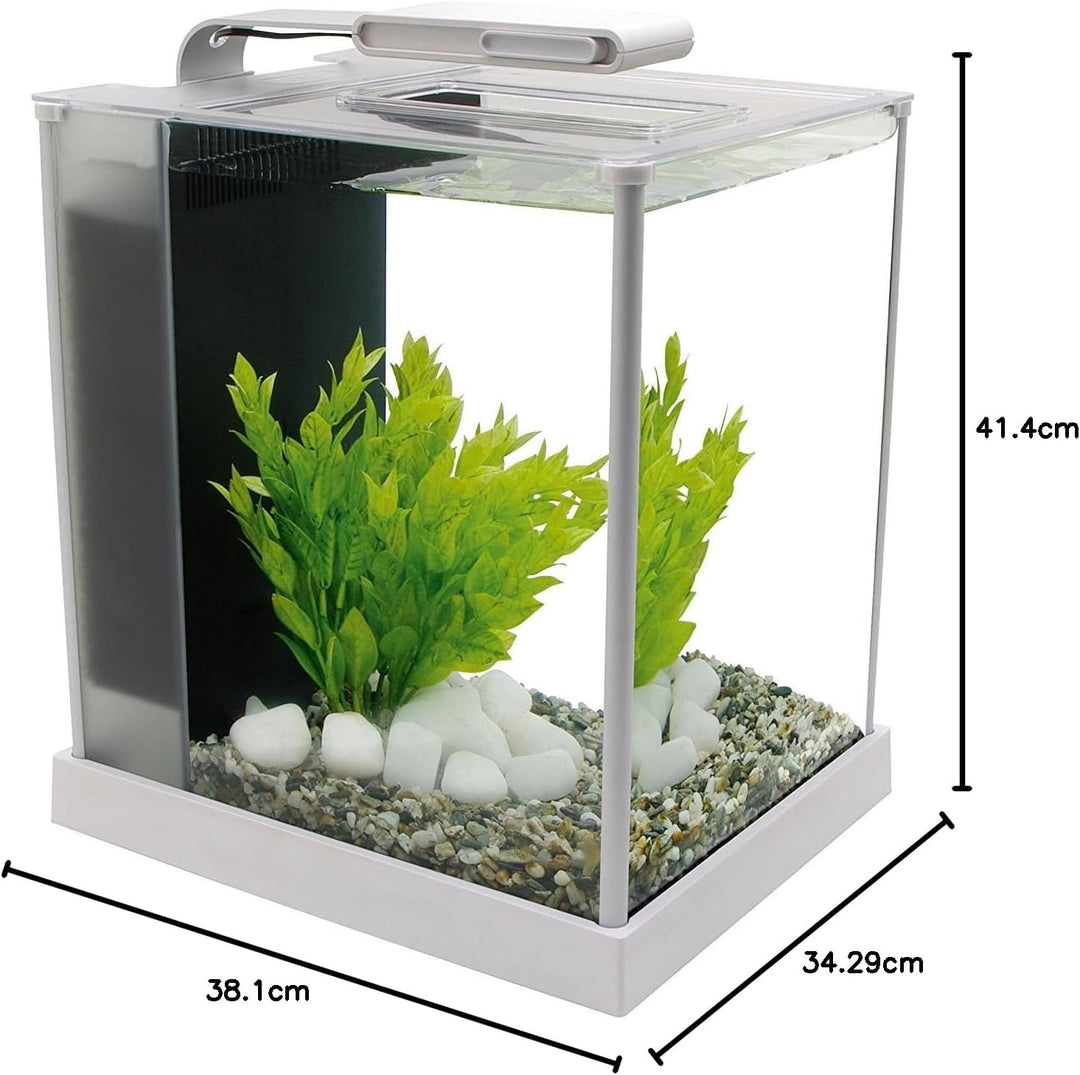 Fluval Spec 3 Nano Aquarium, mit 10L Fassungsvermoegen, in weiss Spec 3 Single weiss, Spec 3 Single