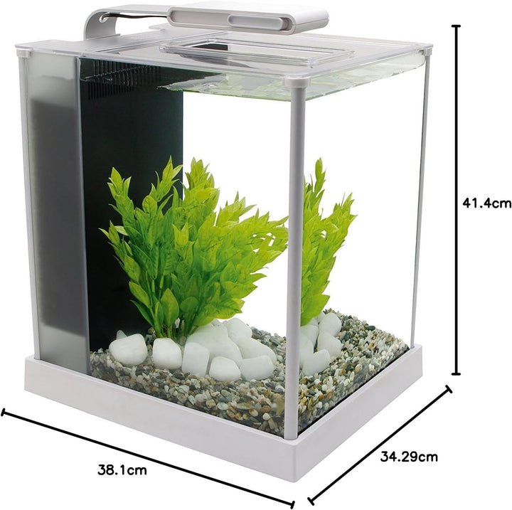 Fluval Spec 3 Nano Aquarium, mit 10L Fassungsvermoegen, in weiss Spec 3 Single weiss, Spec 3 Single