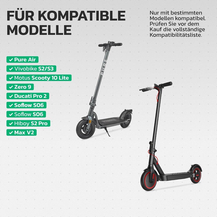 MOOVMOOV Vollgummireifen 10x2.125 - Für Elektroroller Pure Air, SoFlow S06, Vivobike S2 & S3 Max, et