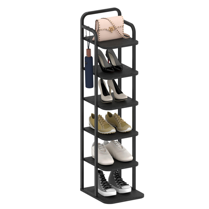 Hzuaneri Vertikales Schuhregal, 6-Stöckige Schuhregale, Schuhturm Für Kleine Räume, Freistehend, Ver