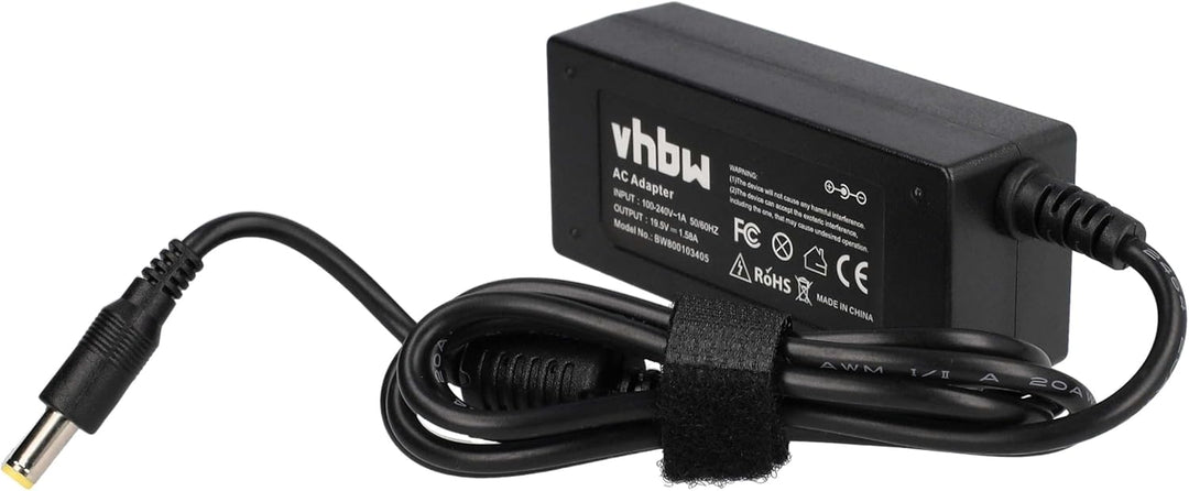 vhbw 110-220V Netzteil Ladegerät (19V, 1.58A) kompatibel mit Acer Aspire One AOA110-1982, AOA110-199