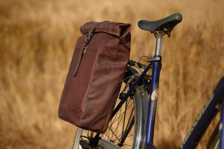 Gusti Gepäckträgertasche Leder - Amets T. Packtasche mit Schultergurt Fahrradtasche Umhängetasche gr