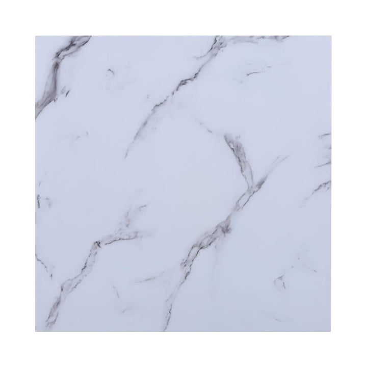 CasaXXl Glasplatte für Kaminofen und Tischplatte in 80x80cm Marmor Optik, Schutzplatte mit 6mm ESG S
