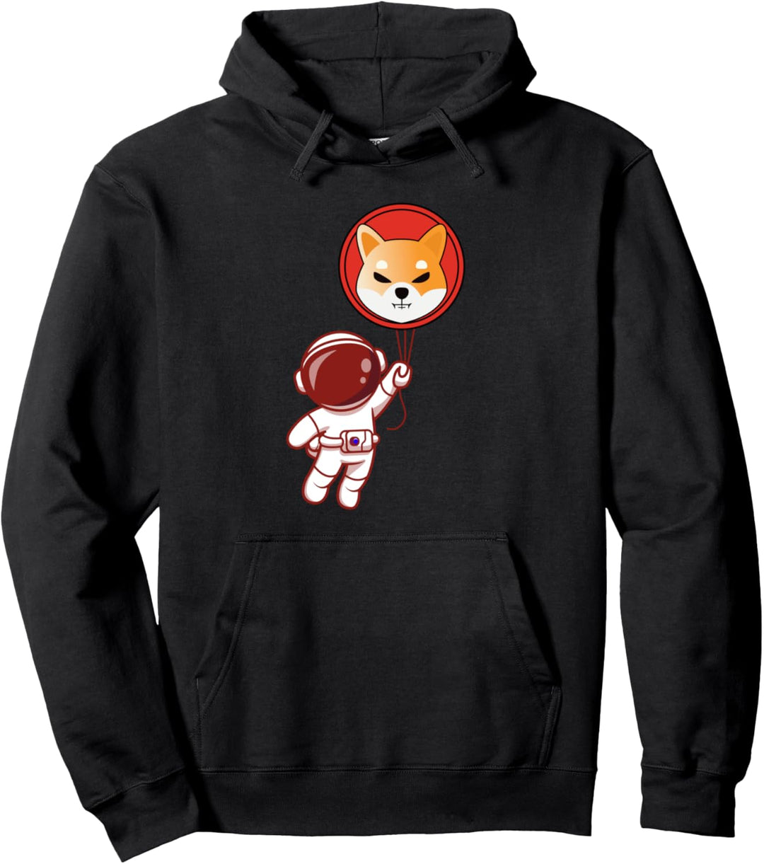 Kryptowährung Shiba Inu Shib Armee zum Mond Krypto Meme Pullover Hoodie