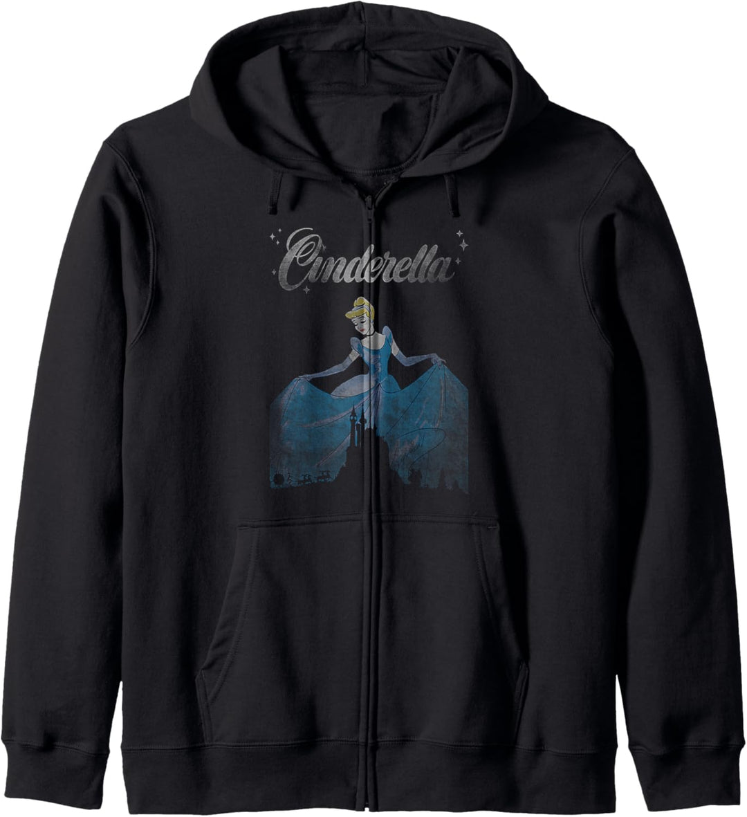 Disney Cinderella Vintage Castle Silhouette Kapuzenjacke