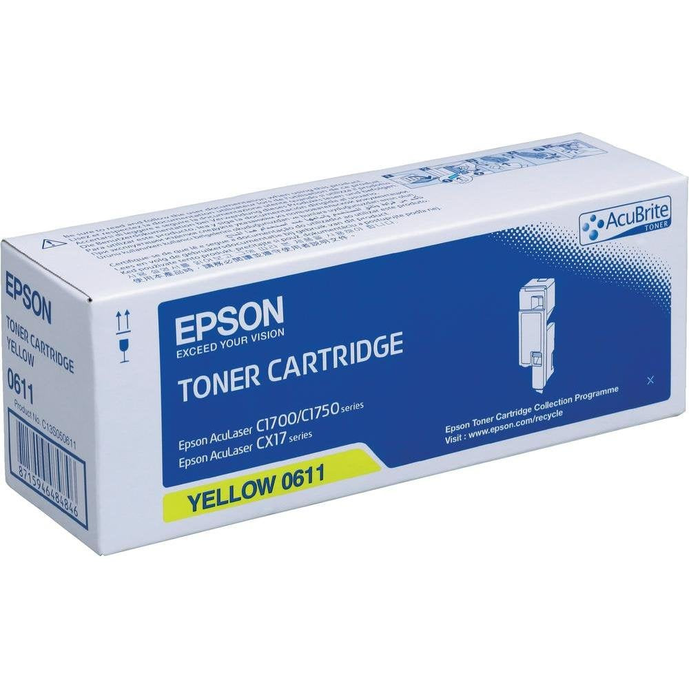 Epson C13S050611 AL-C1700 Tonerkartusche gelb hohe Kapazität 1.4k, Gelb