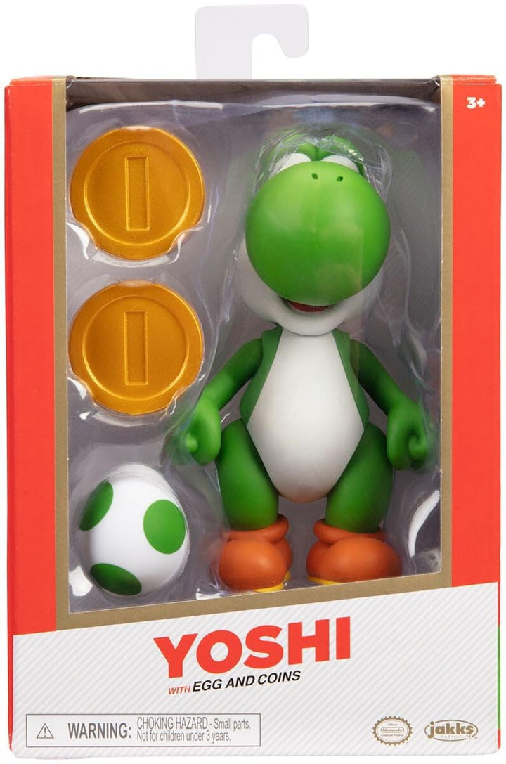 Nintendo Super Mario Figur Yoshi w/Egg in Sammlerbox, 10 cm Yoshi w/ Egg, Yoshi w/ Egg