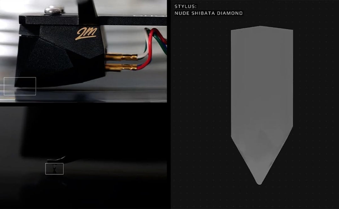 Ortofon 2M Black Premounted - 2M Black Tonabnehmer montiert am SH-4 Black Headshell | einfache Monta