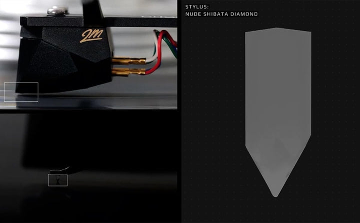 Ortofon 2M Black Premounted - 2M Black Tonabnehmer montiert am SH-4 Black Headshell | einfache Monta