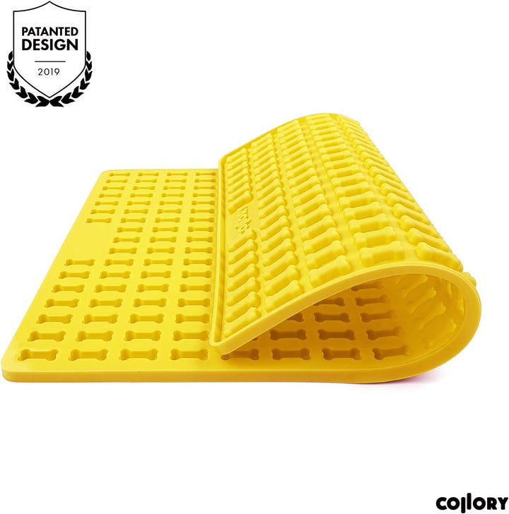 Collory® Mini Knochen (2cm) Silikon Backmatte, Backform für mini DIY Hundekekse und Leckerlis, Knoch