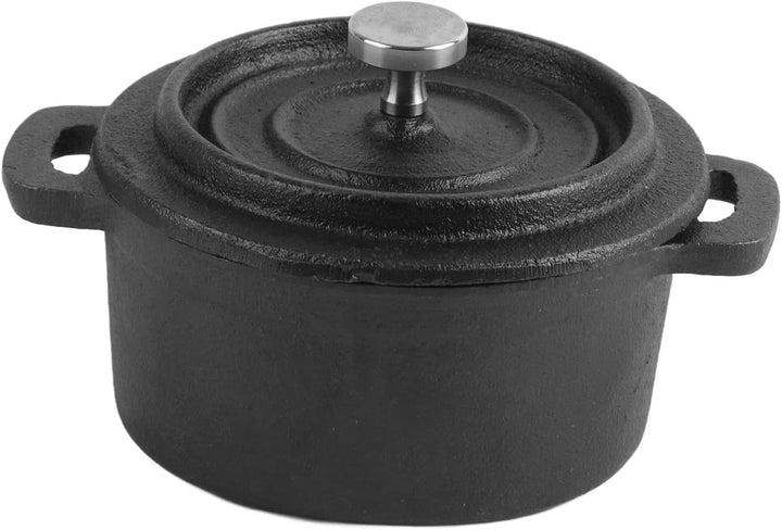 Dutch Oven, antihaftbeschichtete flache Gusseisenpfanne, traditioneller Stil, verdickter, ergonomisc