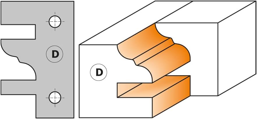 CMT 692.121.50 – Cabezal Sin contracuch. D = 120 x 40 x 50 (Ahorn)