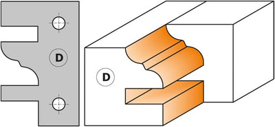 CMT 692.121.50 – Cabezal Sin contracuch. D = 120 x 40 x 50 (Ahorn)