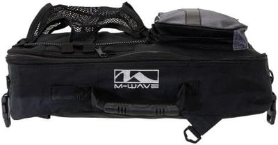 M-Wave Amsterdam Double Gepäckträgertasche, schwarz/rot, 44 x 40 x 5 cm Schwarz/Rot einzeln Single,