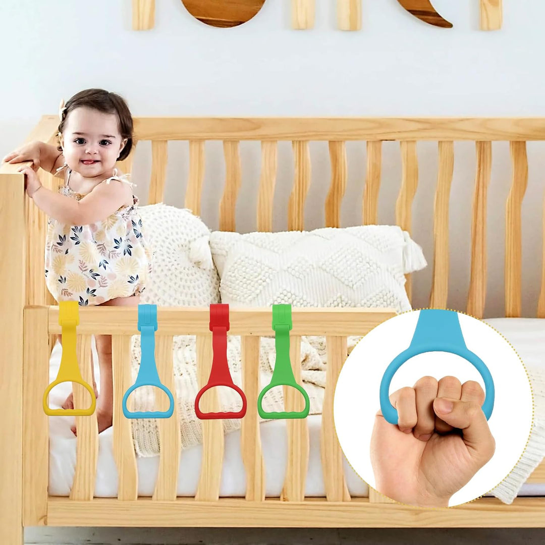 Scettar 6 Stück Griffe für Laufstall für Kinder, Ringe für Laufstall für Kinder, um Kindern zu helfe