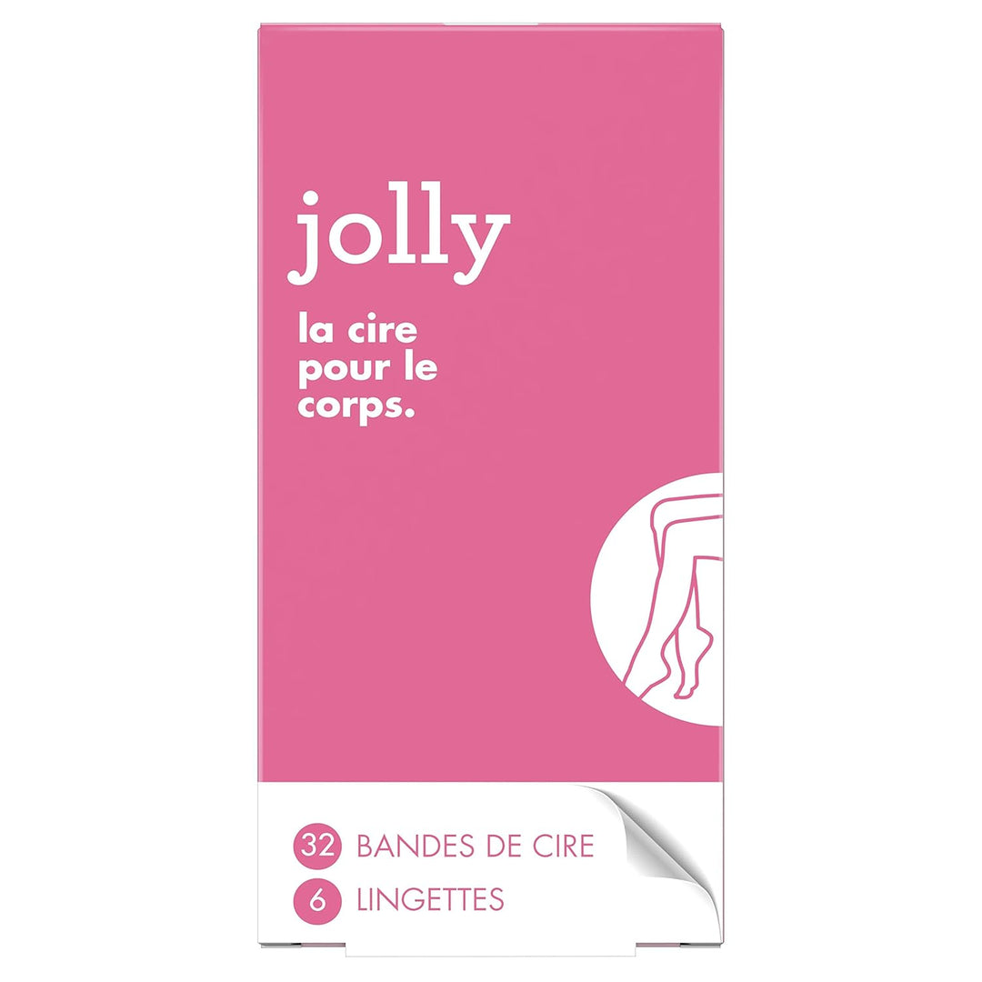 Jolly Women's Body Wax Strips und Finishing Wipes, sanfte Haut in 1 Anwendung, dermatologisch getest