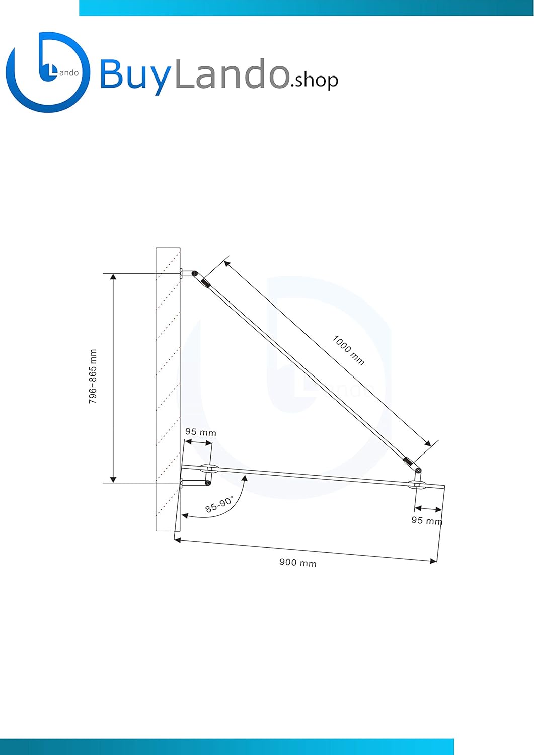 Shop Vordach Glasvordach Türvordach Verbundsicherheitsglas Klarglas VSG Edelstahl (150x90cm (2X Stb-