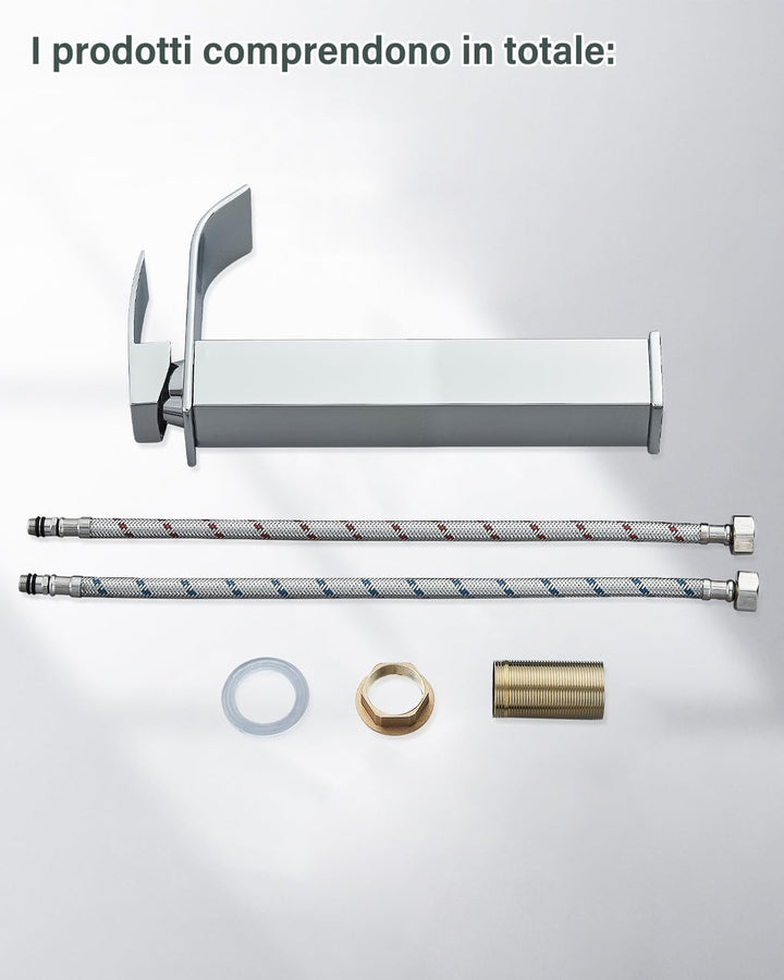 JUNSHENG Badezimmer-Wasserhahn, Moderner Einhebel-Badezimmerwaschbeckenarmatur, elektrolytische Besc