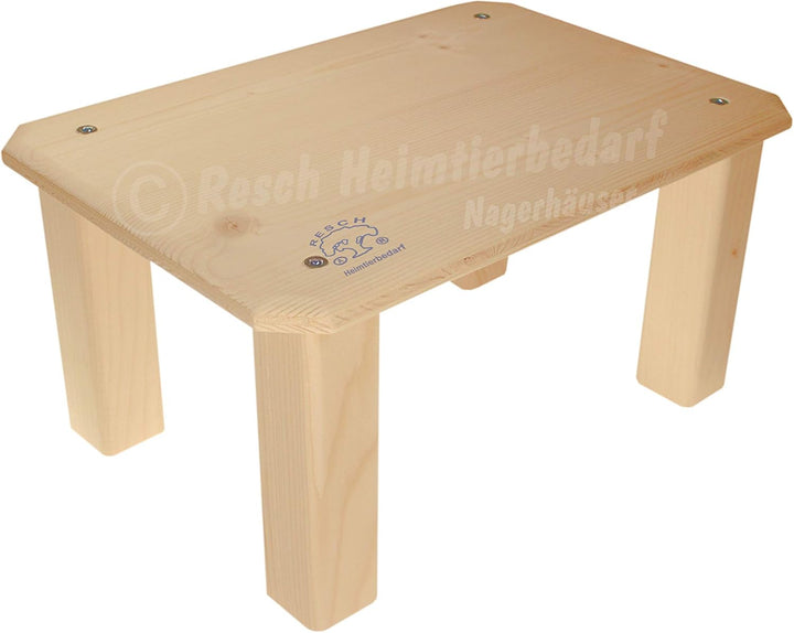 Resch Nr39 Unterstand XL naturbelassenes Massivholz aus Fichte/Perfekt für Kaninchen oder Meerschwei