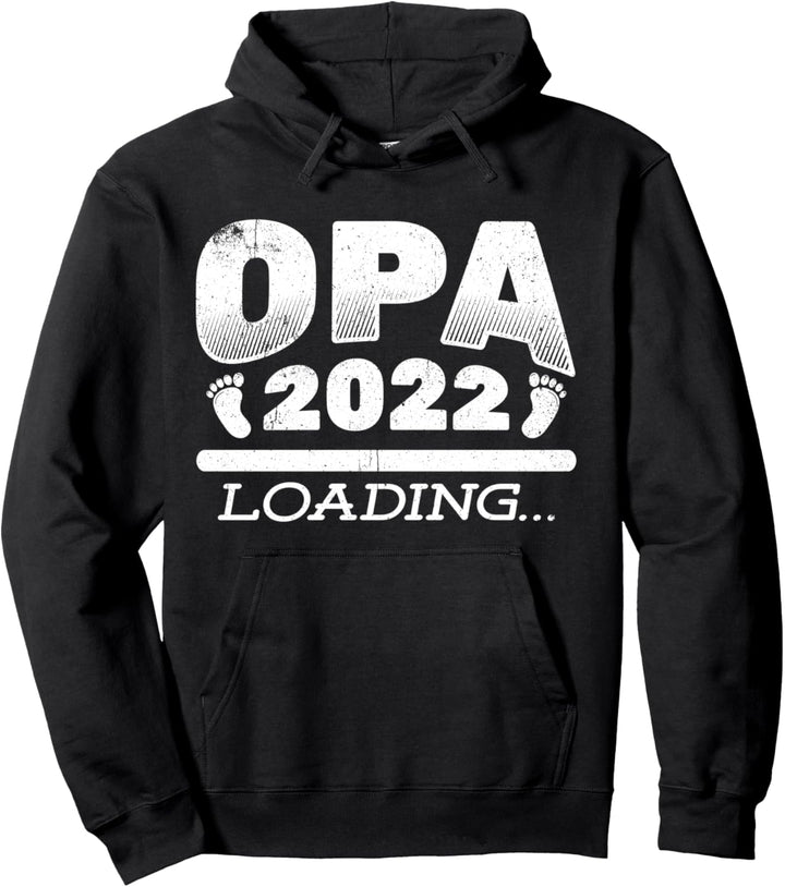 Opa 2022 Loading Schwangerschaft Verkündung Geschenk Pullover Hoodie