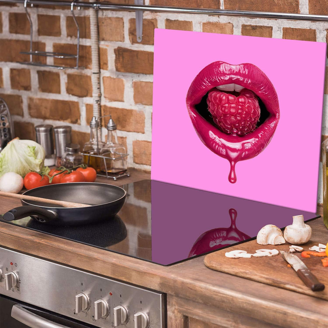 TMK ArtDeko Herdabdeckplatte 1 Teilig 60x52 cm - Spritzschutz Herdabdeckung – Herdschutz aus Sicherh