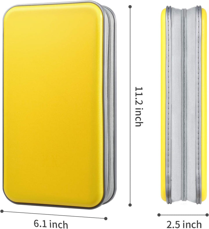 alavisxf xx CD Tasche, 96 CD/DVD Tasche Hartplastik CD Taschen Aufbewahrung Schutzhülle DVD Lagerung