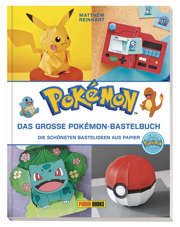 Pokémon: Das grosse Pokémon-Bastelbuch - Die schönsten Bastelideen aus Papier: Bastelbuch mit Schrit