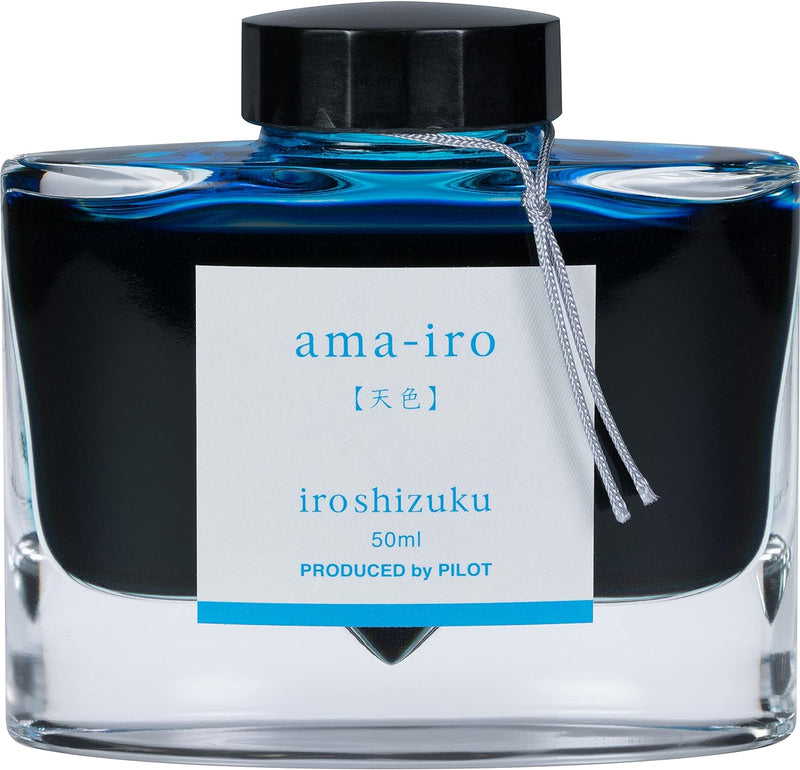 Pilot Iroshizuku 69226 Füllfederhalter-Tinte, Ama-Iro, Hellblau, 50 ml Flasche Sky Blue, Sky Blue