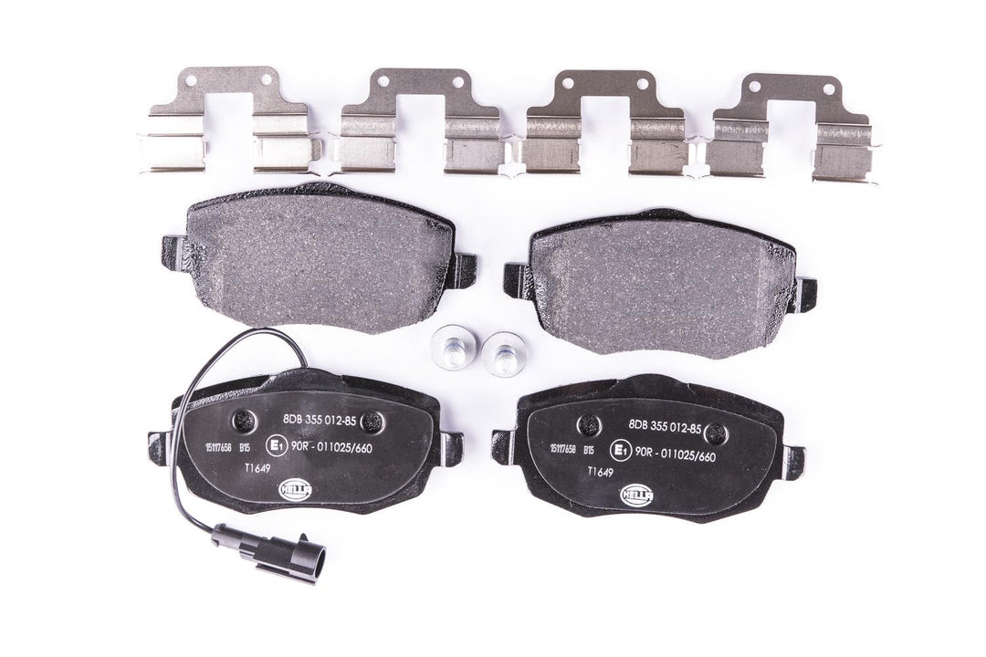 HELLA PAGID 8DB 355 012-851 Bremsbelagsatz - T1649 - Dicke/Stärke: 16.4mm - Bremssystem: Lucas - mit