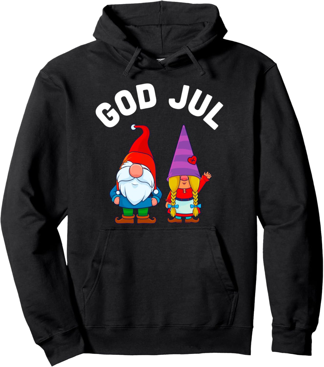 God Jul Weihnachten Swedish Tomte Zwerg Passende Familie Pullover Hoodie