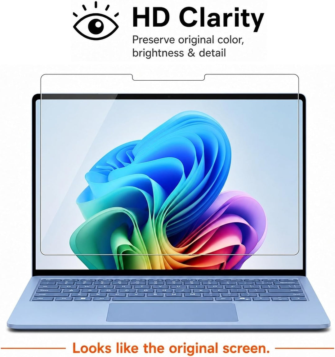 Megoo [2 Stück]-Schutzfolie für Microsoft Surface Laptop 7,kratzfest,hochempfindlich,Surface Pen kom