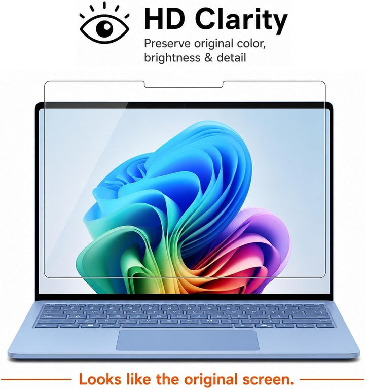 Megoo [2 Stück]-Schutzfolie für Microsoft Surface Laptop 7,kratzfest,hochempfindlich,Surface Pen kom