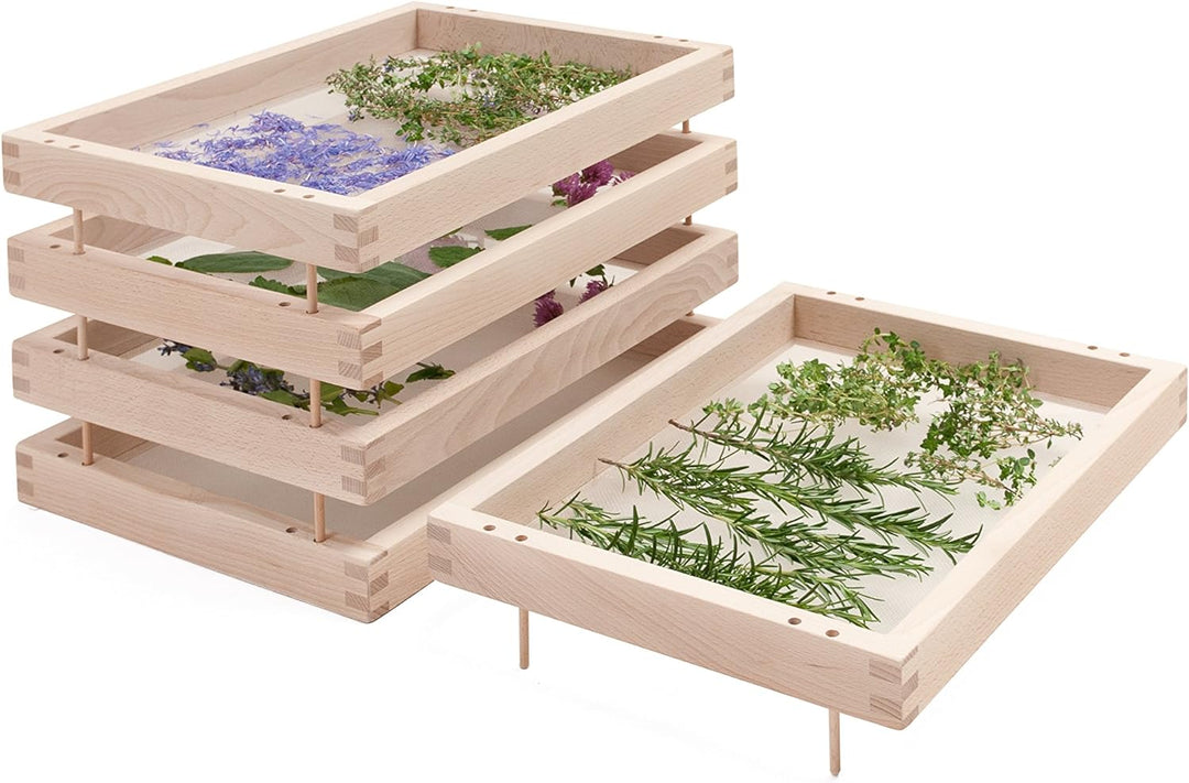 waelderspielzeug Kräutertrockner - mehrstöckiger Trockenständer für Gewürze & Kräuter – regional pro