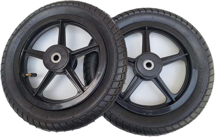 12 Zoll Rollstuhl-Hinterrad, Komplettrad, Ersatzrad, Robuster 12 1/2 x 2 1/4 (62-203) Zoll hochwerti