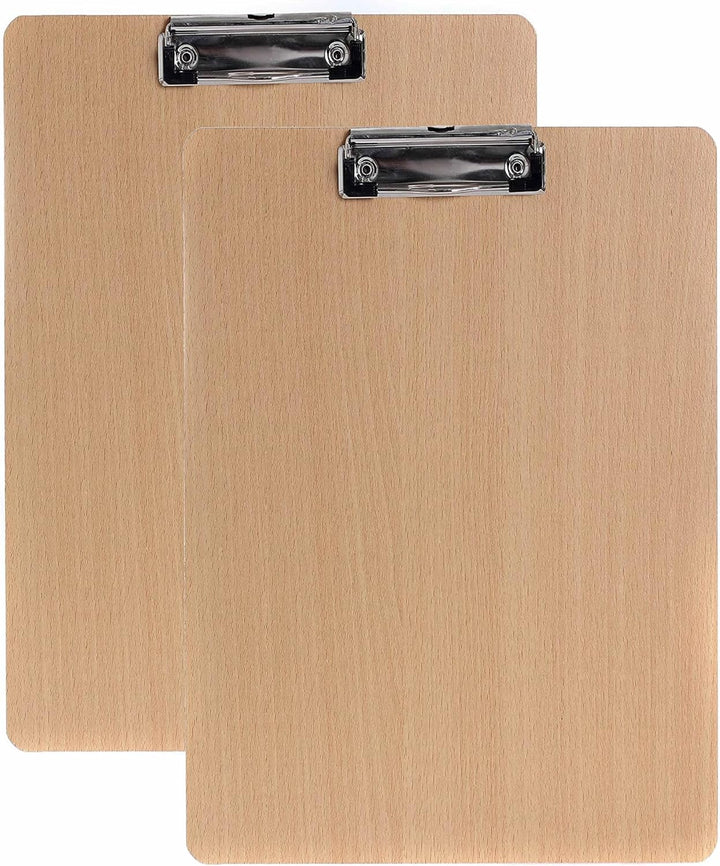 2er Klemmbrett A3 Hoch aus Hartholz extra dick 4mm, mit Aufhängeose, Gummierter Metalklemme, Skizzen