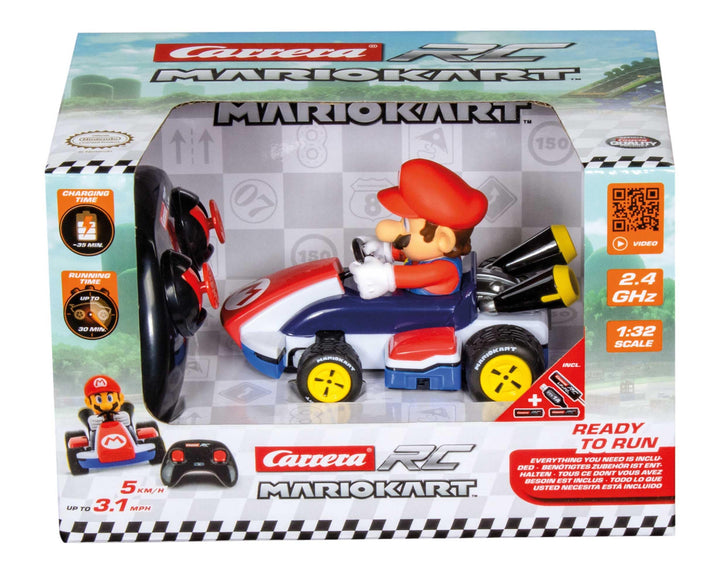 Carrera - 370320001 RC I 2,4GHz Mario Kart Race Kart 1:32 I Mario RC-Fahrzeug I Offiziell lizenziert