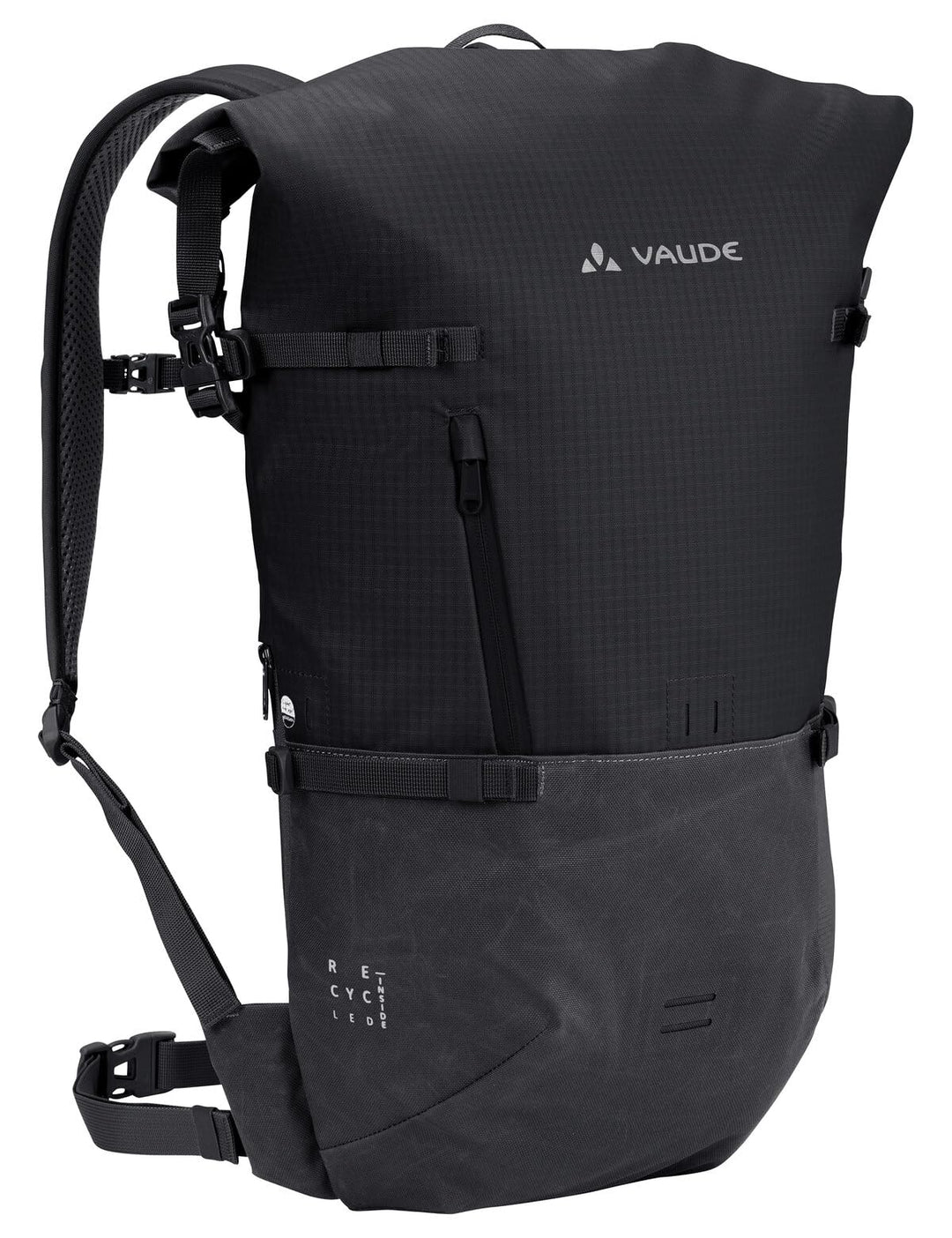 VAUDE Cityrucksack CityGo II 23 Liter, wasserdicht &amp; leicht – Schwarz Schwarz Einheitsgrösse, Schwar