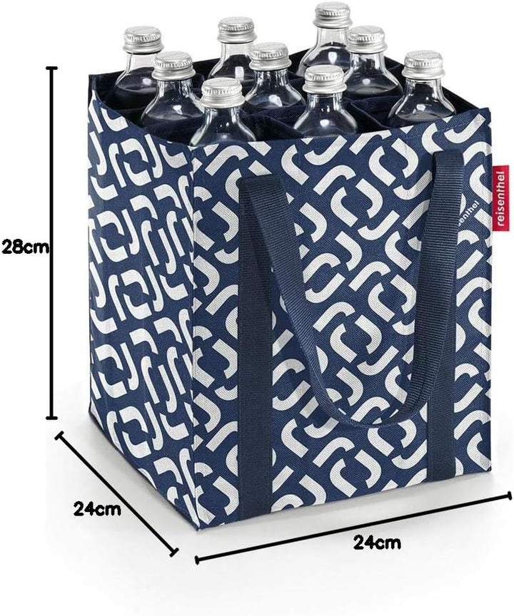 reisenthel bottlebag signature navy - 9 Fächer, einfaches Recycling der Flaschen, Tragegurte, Signat
