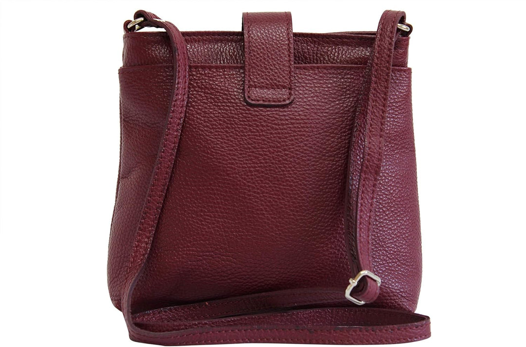 AMBRA Moda Damen echt Ledertasche Handtasche Schultertasche Umhängtasche Citybag Girl Crossover GL00
