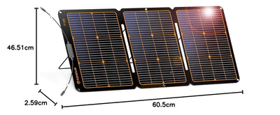 120W Solar Panel，Faltbar Solarmodul für Tragbare Solargeneratoren,IP68 Solarpanel für Outdoor Garten