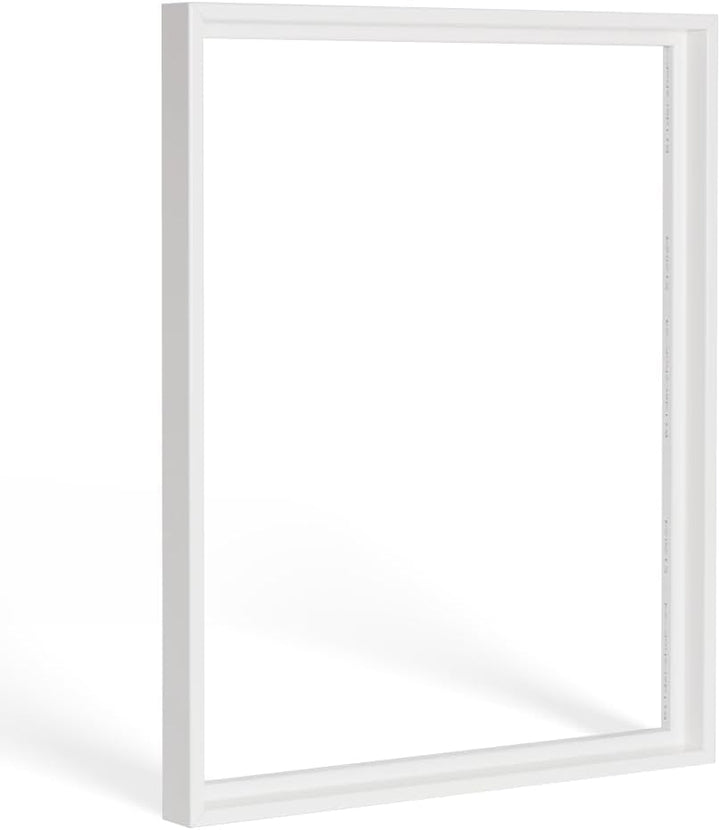 Bildershop-24 Schattenfugenrahmen Lemgo für Keilrahmenbilder und Leinwände 90x150cm Weiss Matt