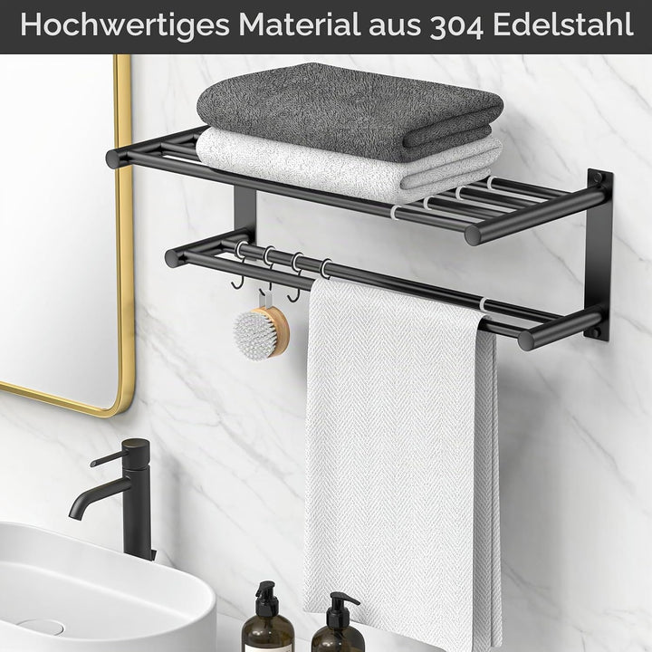 Dehnbare 17-30 Zoll Handtuchstange für Badezimmer Küche Handtuchhalter Geschirrtücher Aufhänger SUS3
