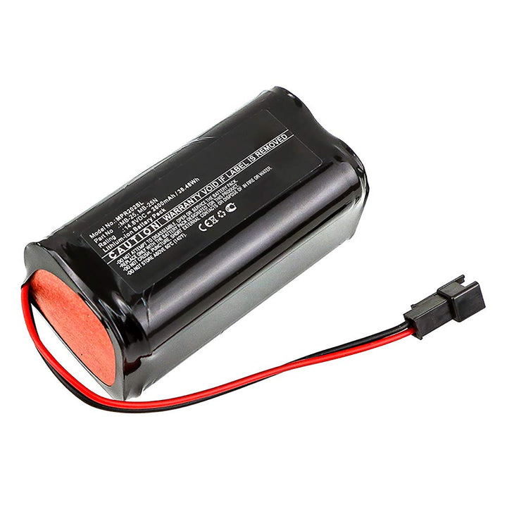 CELLONIC 1x Akku für Lautsprecher Kompatibel mit Mipro MA-101B, MA-202, MA-202B, MB-25 - (2600mAh, 1