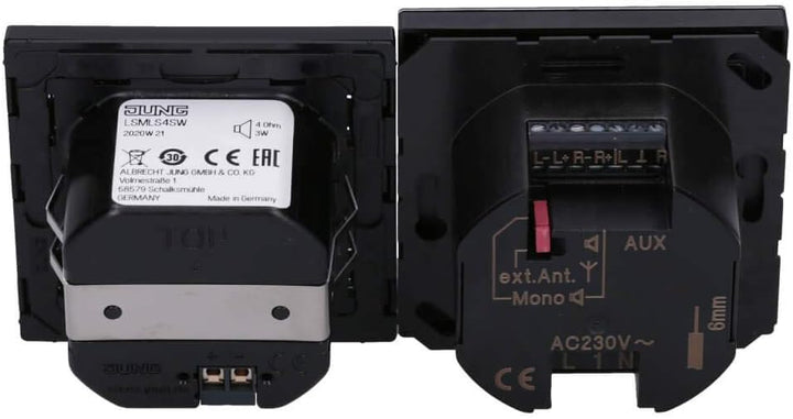 Jung Smart DAB+ Digitalradio DAB LS1 BT SW Bluetooth SetMono1LS Radio 4011377172678 Schwarz mit 1 La