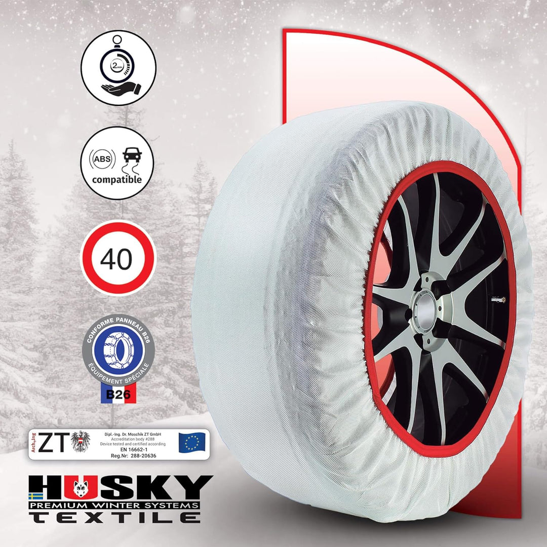 Sumex hustx05 Husky Schneekette Textil, XXL, XXL