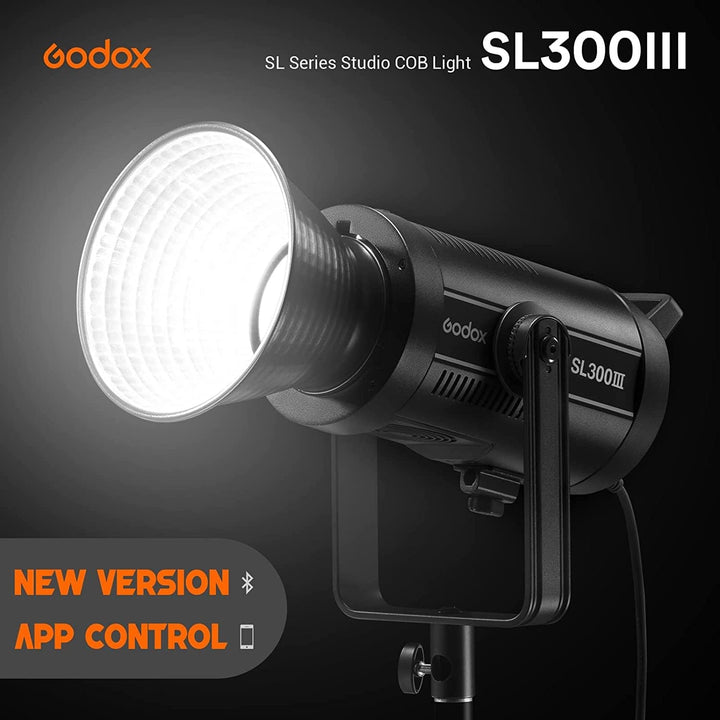 Godox SL300III SL300WIII LED Videoleuchte, 5600K TLCI 97 CRI 96, Silent Mode, APP Bluetooth Steuerun