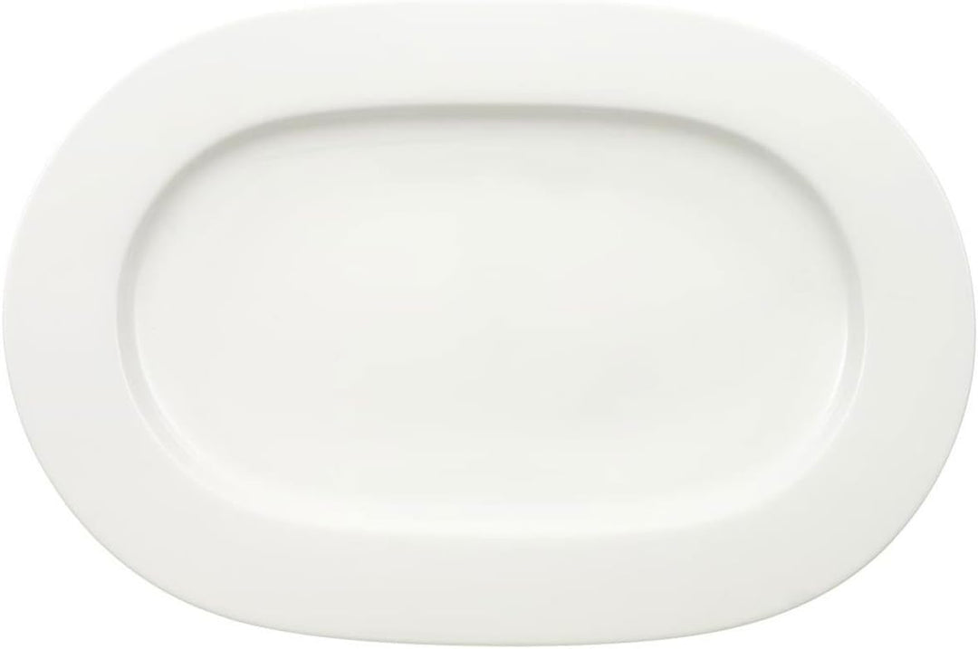 Villeroy &amp; Boch - Royal ovale Platte, 2tlg., grosse Servierplatte aus hochwertigem Premium Bone Porz