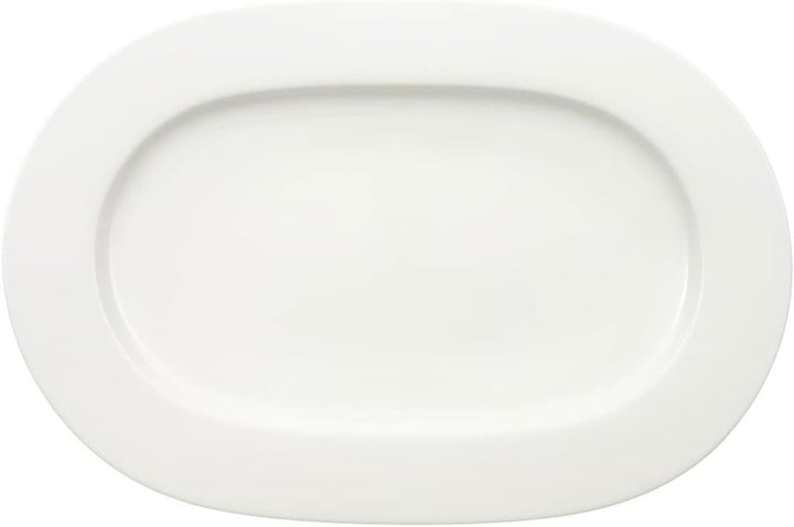 Villeroy &amp; Boch - Royal ovale Platte, 2tlg., grosse Servierplatte aus hochwertigem Premium Bone Porz