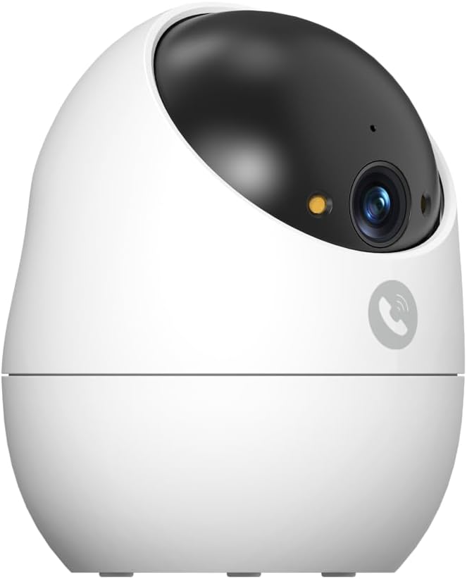 Beans View 3K Innenkamera für Überwachung und Sicherheit, Farb-Nachtsicht, 2,4 GHz WLAN-Kamera für H