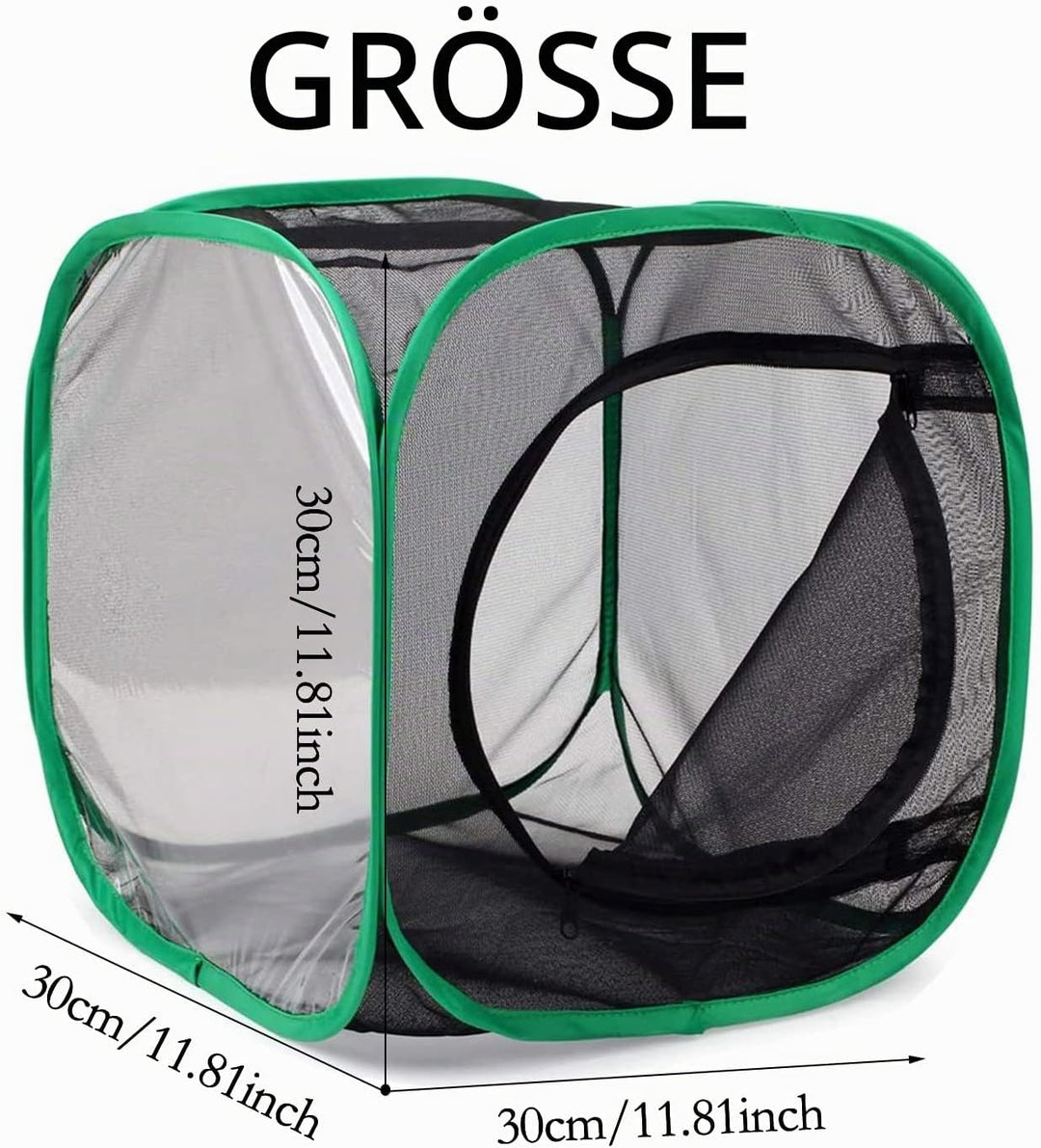 QIODAZOO Insekt und Schmetterling Lebensraum Käfig, Tragbare Schmetterlingshäuser Netzkäfig Terrariu